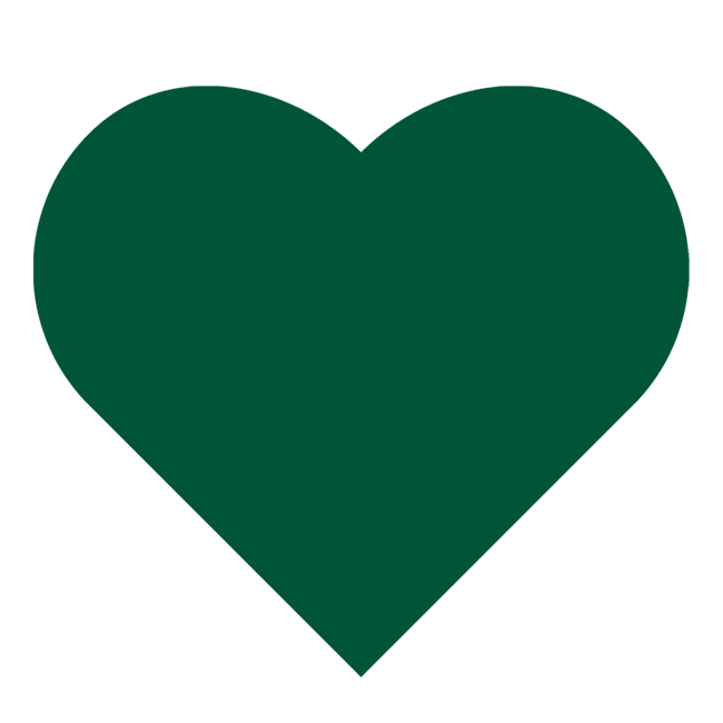 Icon: ein dunkel-grünes Herz