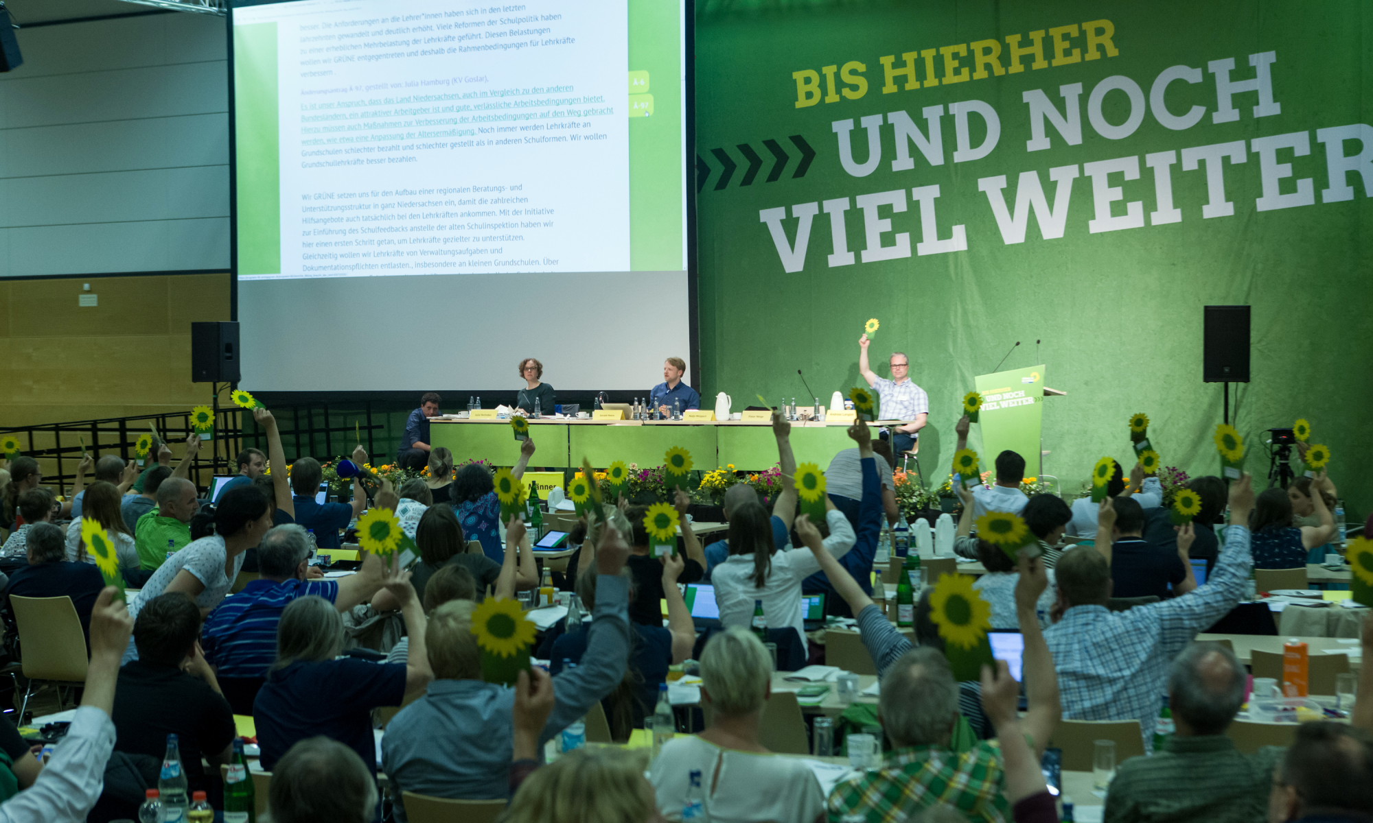 Die Delegierten der LDK Wolfenbüttel stimmen über das Programm zur Landtagswahl 2018 ab.