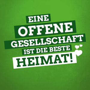 Eine offene Gesellschaft ist die beste Heimat: Grüne Ideen für Vielfalt und Integration in Niedersachsen.